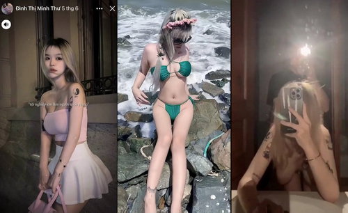 Đình Thị Minh Thư anh quay phim em cũng lấy điện thoại ra quay