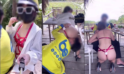 Myhanh2000 gạ tình anh xe ôm trong chòi lá